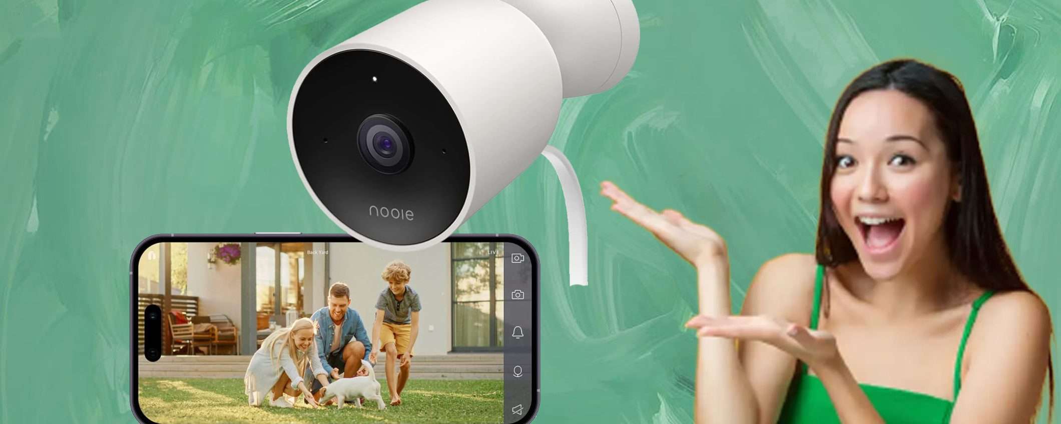 Telecamera da esterno compatibile con Alexa a 23,99€ (codice sconto -40%) Telecamera da esterno compatibile con Alexa a 23,99€ (codice sconto -40%)