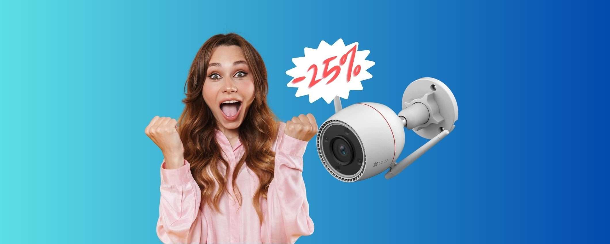 Telecamera WiFi con visione notturna a colori a SOLI 56€ Telecamera WiFi con visione notturna a colori a SOLI 56€