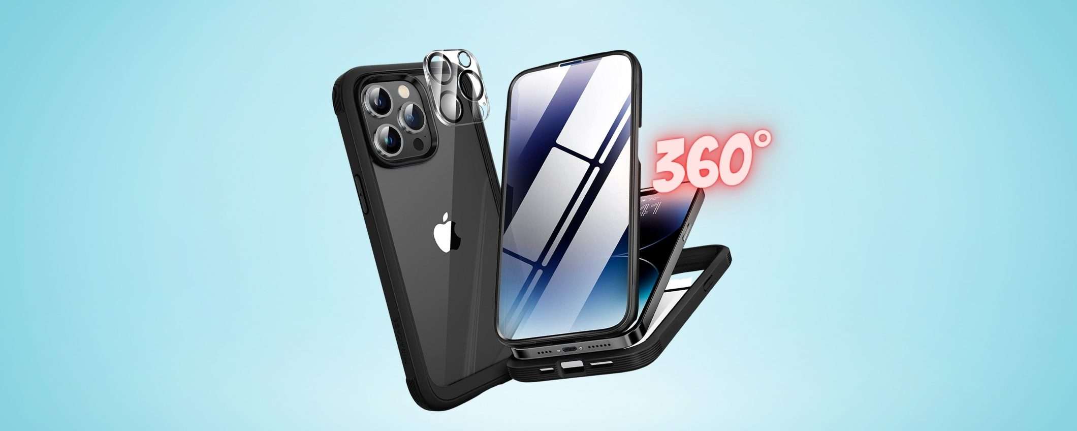 iPhone 14 Pro super sicuro: cover 360° a piccolo prezzo, non farne a meno iPhone 14 Pro super sicuro: cover 360° a piccolo prezzo, non farne a meno