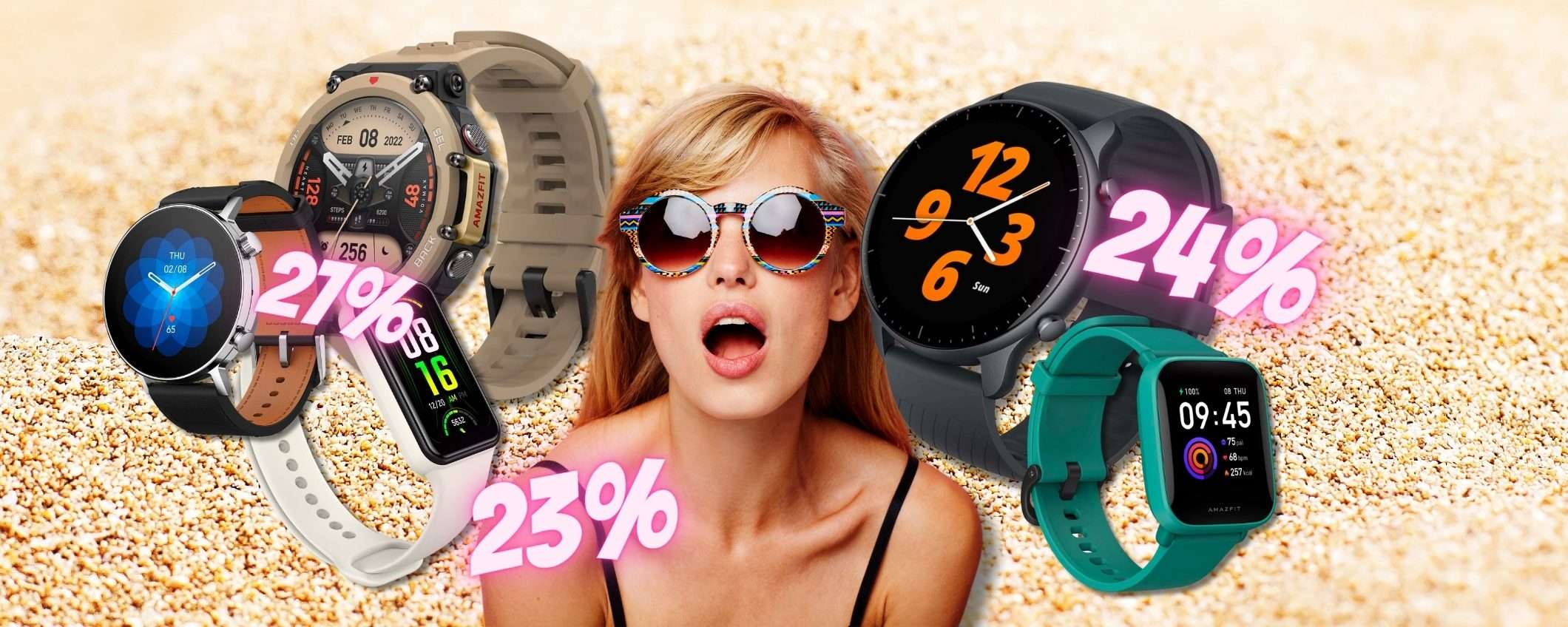 Smartwatch e smartband AMAZFIT con sconti CALDISSIMI: Prime Day 2023 Smartwatch e smartband AMAZFIT con sconti CALDISSIMI: Prime Day 2023