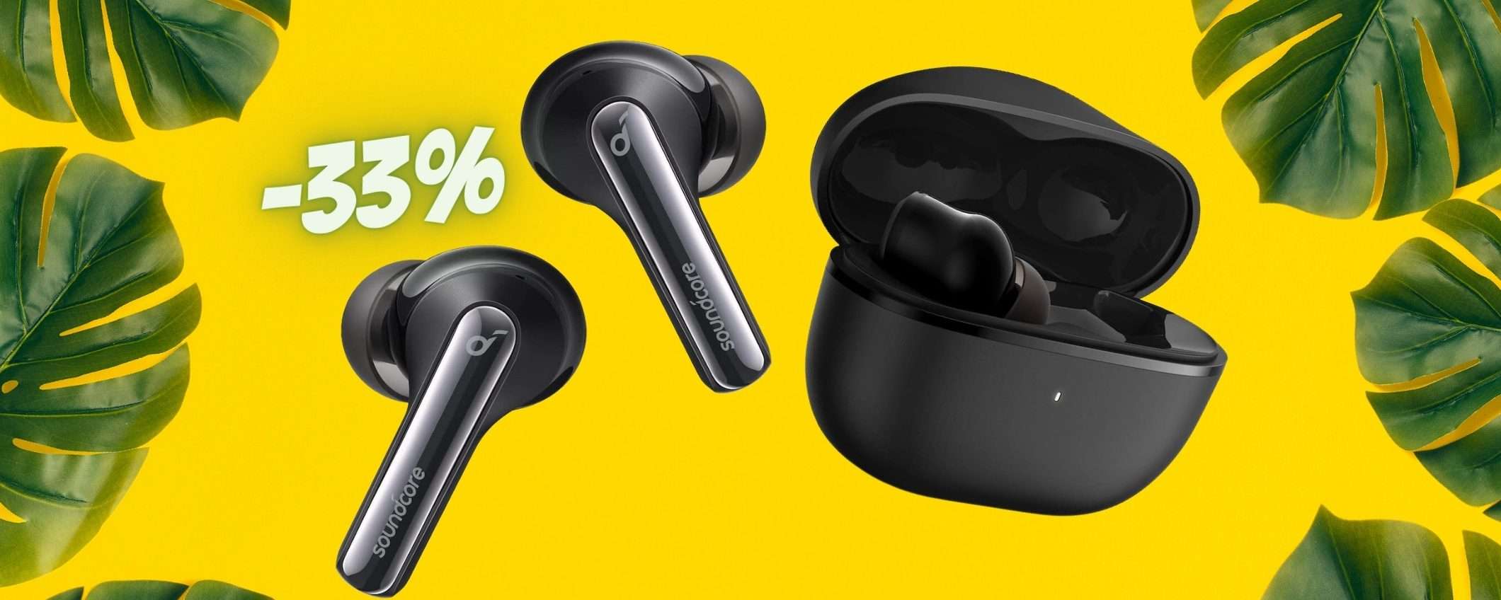 Ritmo senza limiti: Auricolari Bluetooth 5.2 Soundcore a meno di 40€ Ritmo senza limiti: Auricolari Bluetooth 5.2 Soundcore a meno di 40€