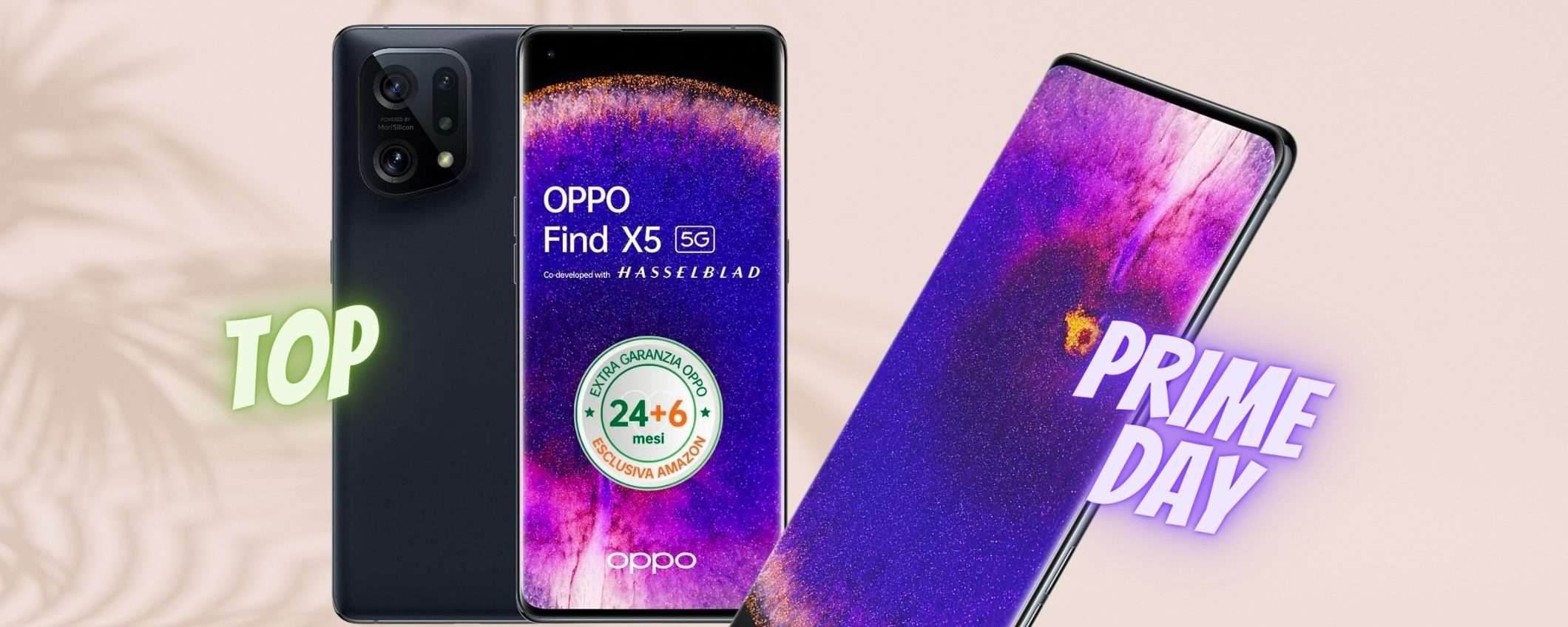 Prezzo DISTRUTTO per OPPO Find X5: 256GB, display FHD+ ai Prime Day Prezzo DISTRUTTO per OPPO Find X5: 256GB, display FHD+ ai Prime Day