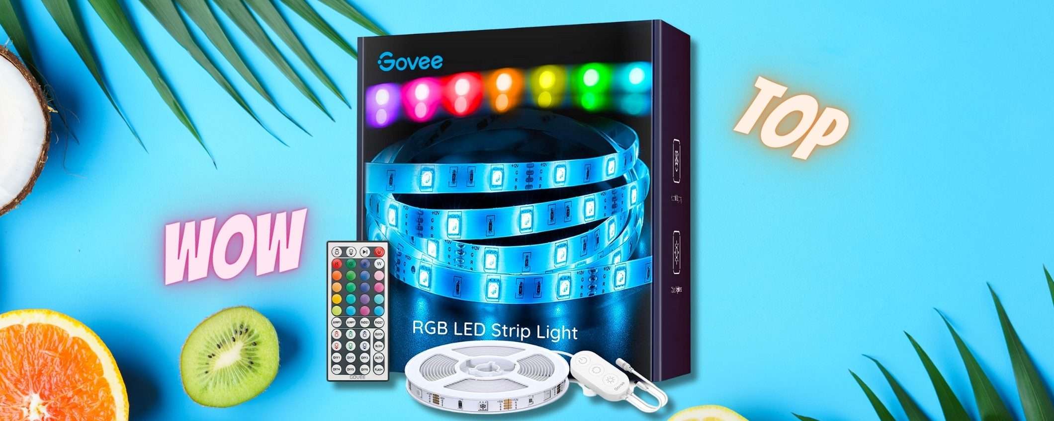 5 metri di striscia LED per colore casa: con Govee non puoi sbagliare 5 metri di striscia LED per colore casa: con Govee non puoi sbagliare