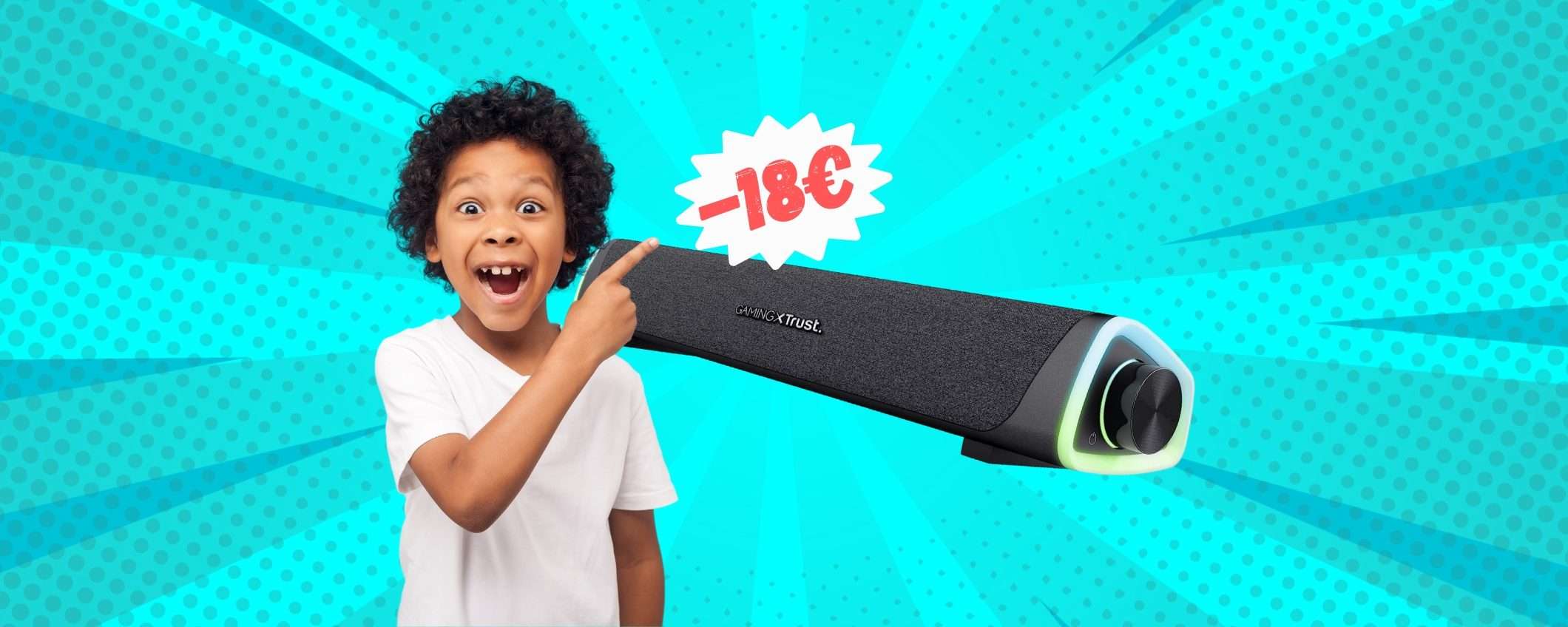 Trust GXT 620 Axon: una Soundbar PAZZESCA a 18€ su Amazon Trust GXT 620 Axon: una Soundbar PAZZESCA a 18€ su Amazon