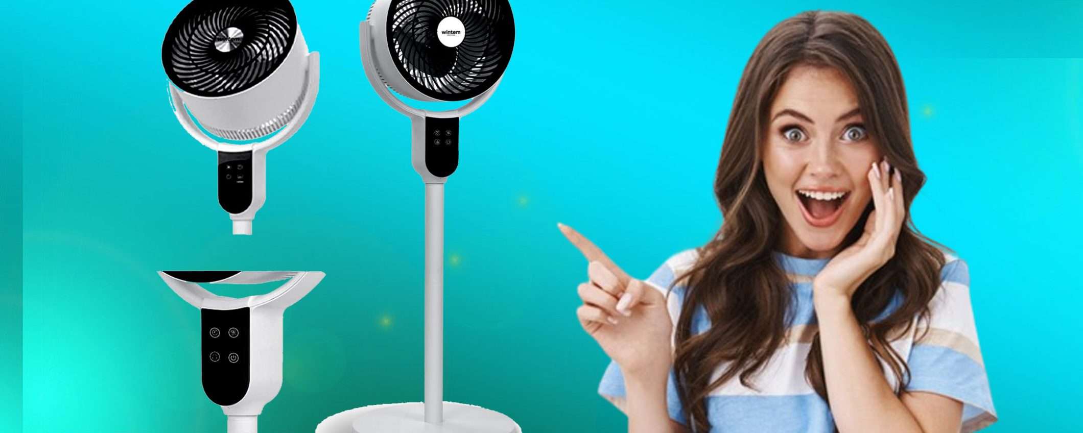 Ventilatore a piantana silenzioso con telecomando in SUPER sconto (61€) Ventilatore a piantana silenzioso con telecomando in SUPER sconto (61€)