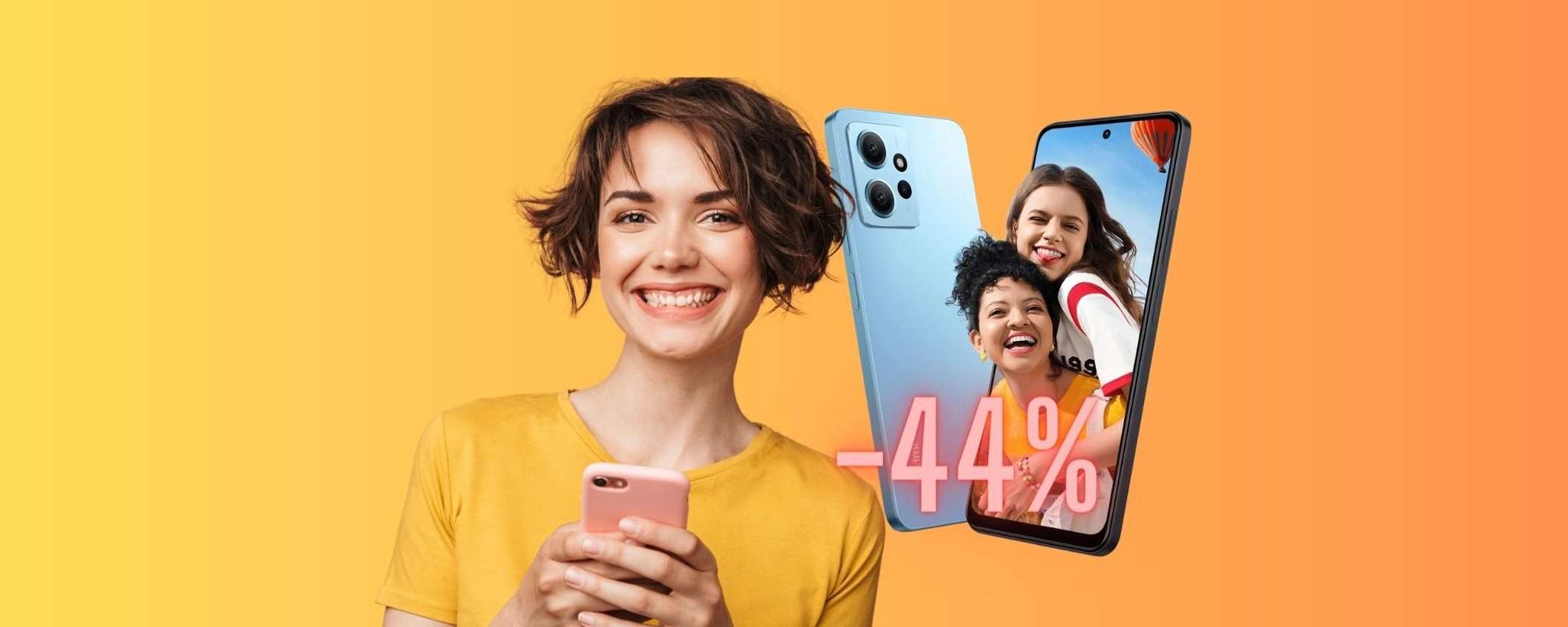 Xiaomi Redmi Note 12 a PREZZO ASSURDO, in sconto del 44% Xiaomi Redmi Note 12 a PREZZO ASSURDO, in sconto del 44%