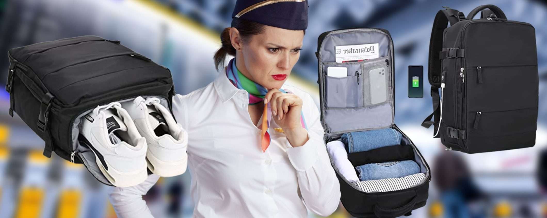 Lo zaino bagaglio è assurdo: in vacanza SENZA pagare EXTRA a Ryanair (39€) Lo zaino bagaglio è assurdo: in vacanza SENZA pagare EXTRA a Ryanair (39€)