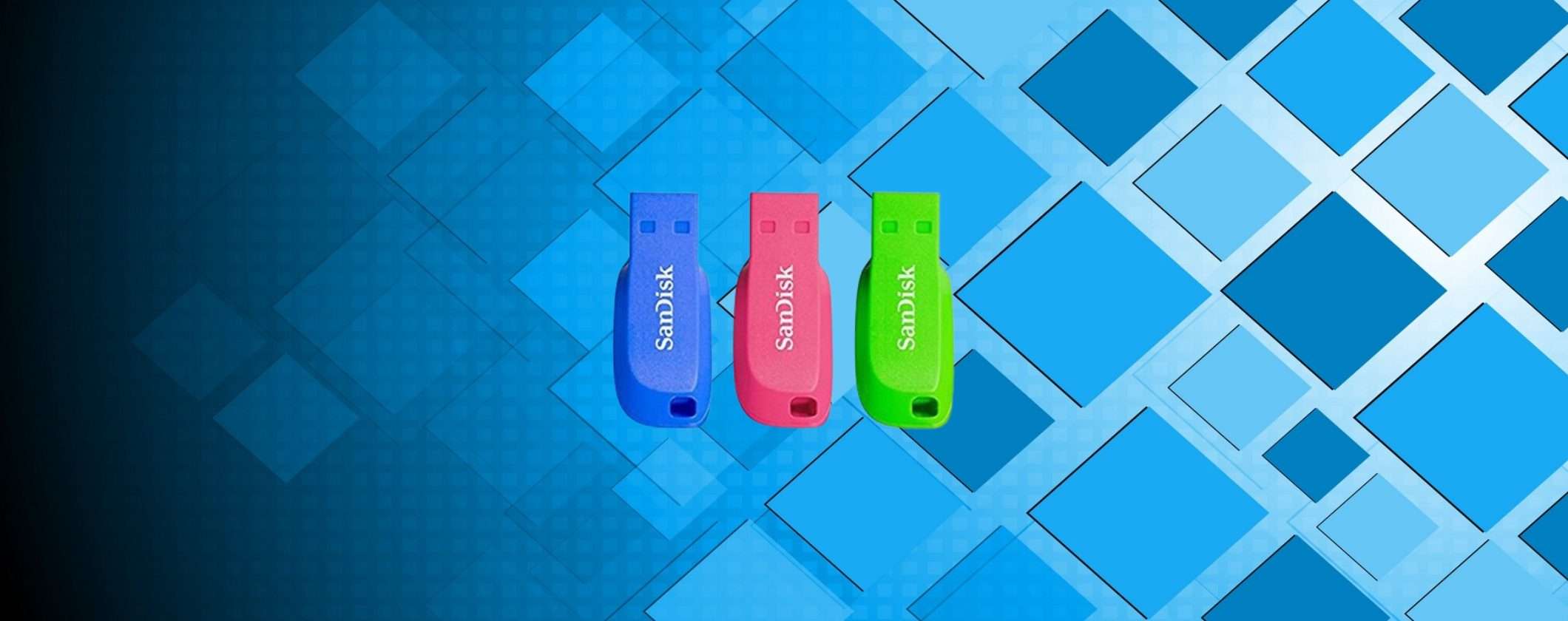 3 Pen Drive SanDisk Cruzer Blade a soli 15,99€ 3 Pen Drive SanDisk Cruzer Blade a soli 15,99€