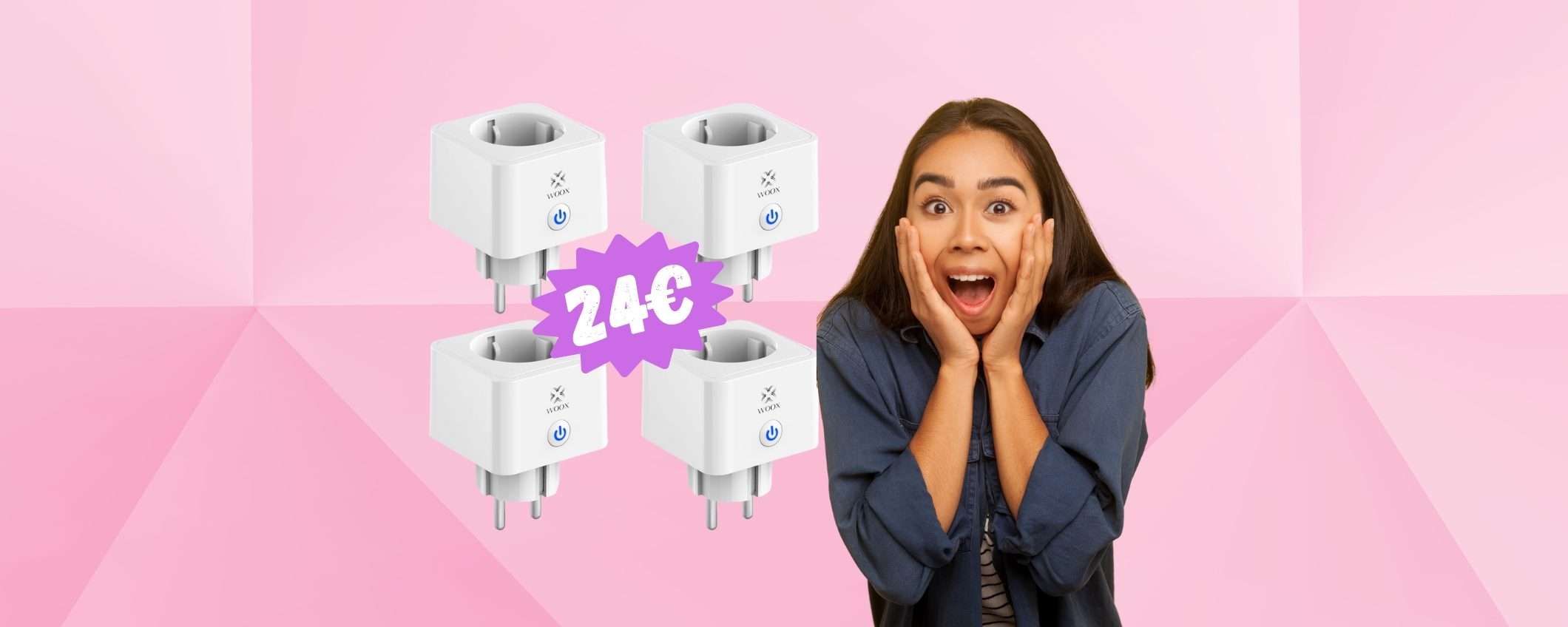 4 prese WiFi per controllo remoto e vocale: 24€ per una casa smart 4 prese WiFi per controllo remoto e vocale: 24€ per una casa smart