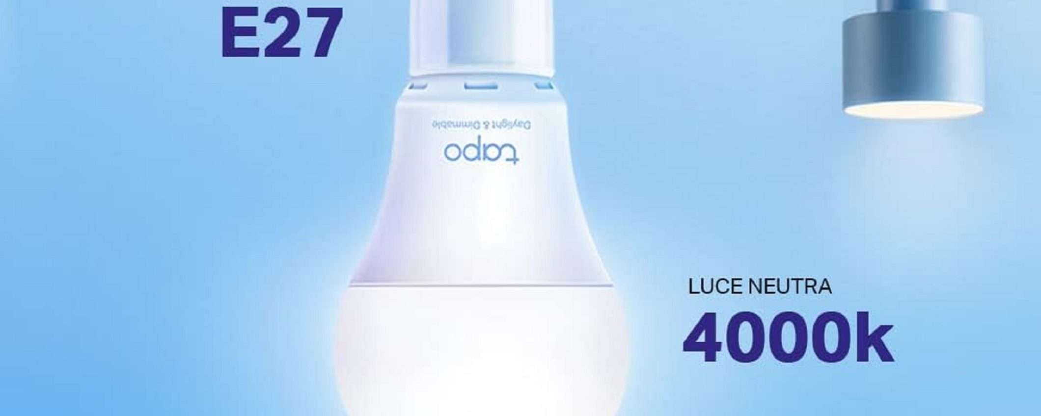 Lampadina Smart TP-Link con luce bianca dimmerabile a soli 8€ su Amazon! Lampadina Smart TP-Link con luce bianca dimmerabile a soli 8€ su Amazon!