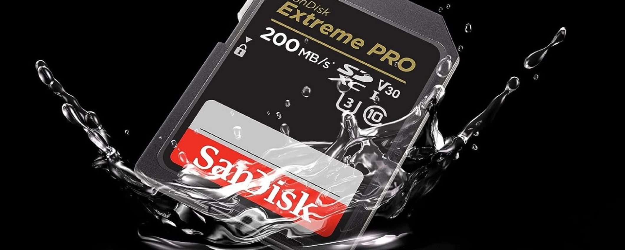 SD SanDisk Extreme PRO da 128GB + RescuePRO Deluxe: sconto FOLLE del 51%
