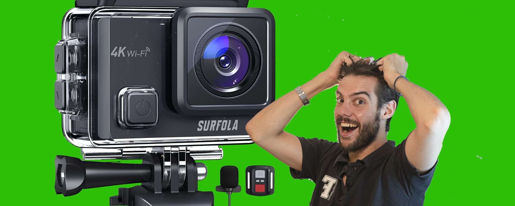 Action Cam 4K in DOPPIO sconto: foto e video spettacolari(41,99€) Action Cam 4K in DOPPIO sconto: foto e video spettacolari(41,99€)