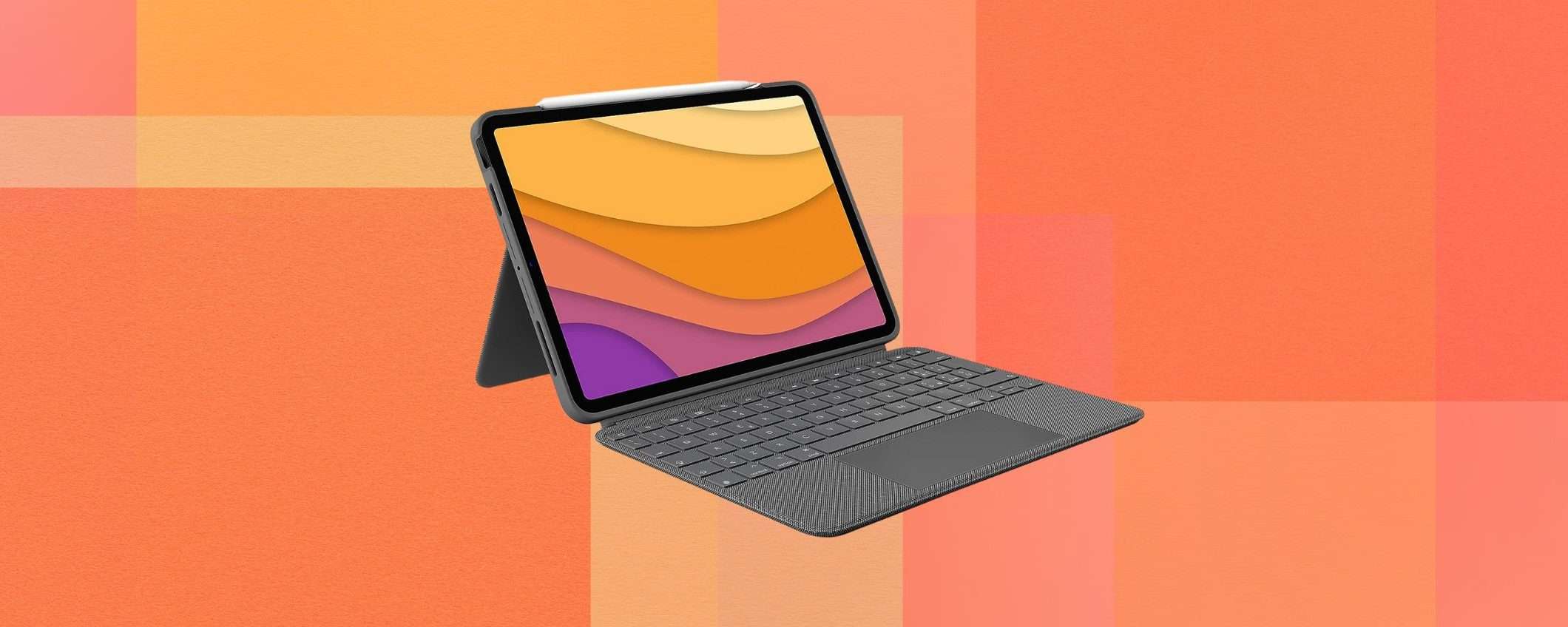 Custodia con tastiera Logitech per iPad in SCONTO su Amazon Custodia con tastiera Logitech per iPad in SCONTO su Amazon