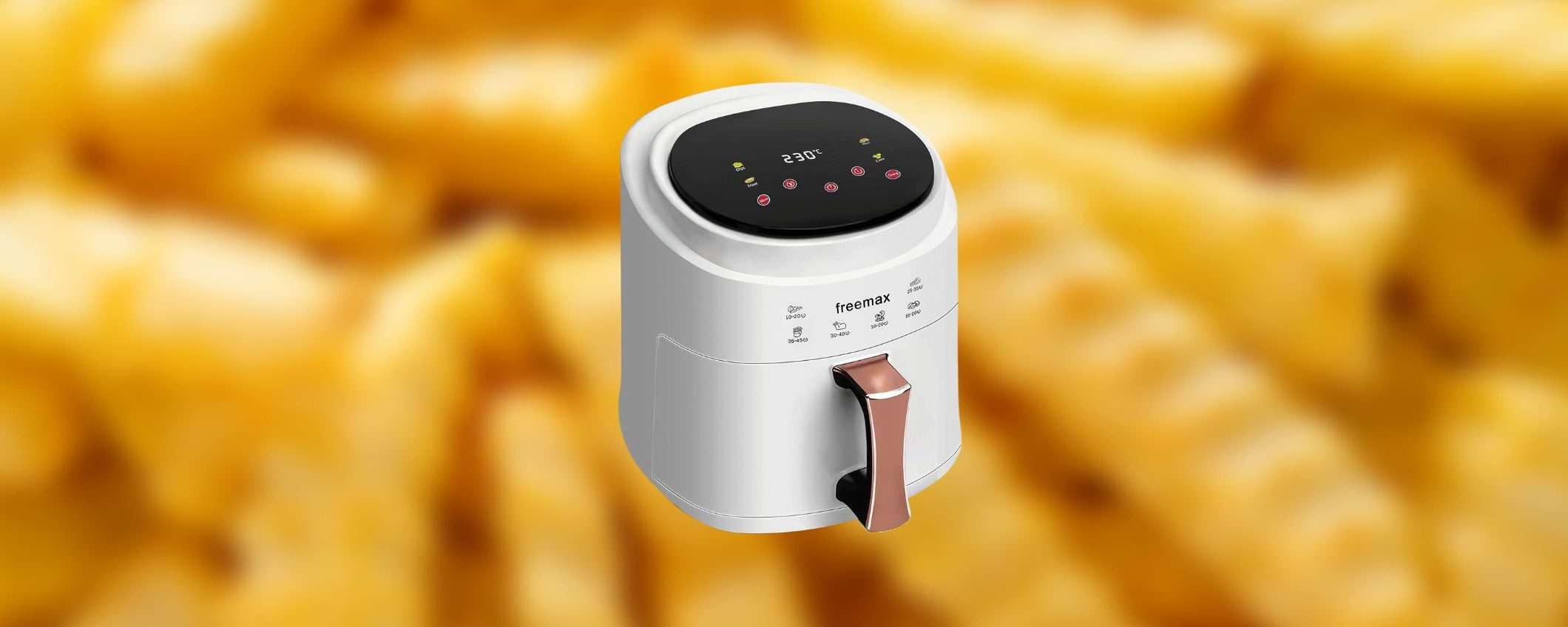 Friggitrice ad aria 8L: attiva il coupon e risparmi il 40% (Amazon) Friggitrice ad aria 8L: attiva il coupon e risparmi il 40% (Amazon)