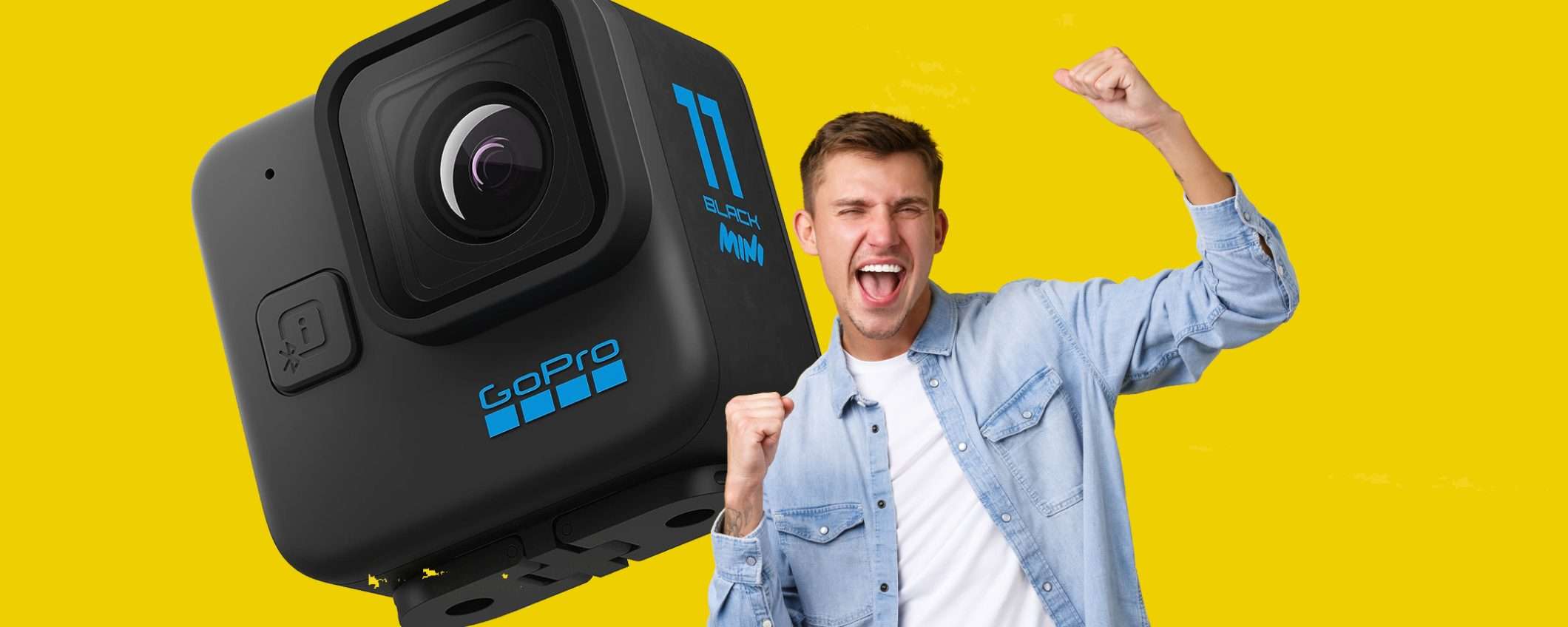 GoPro HERO11 Black Mini scontata: offerta PAZZESCA (-110€)