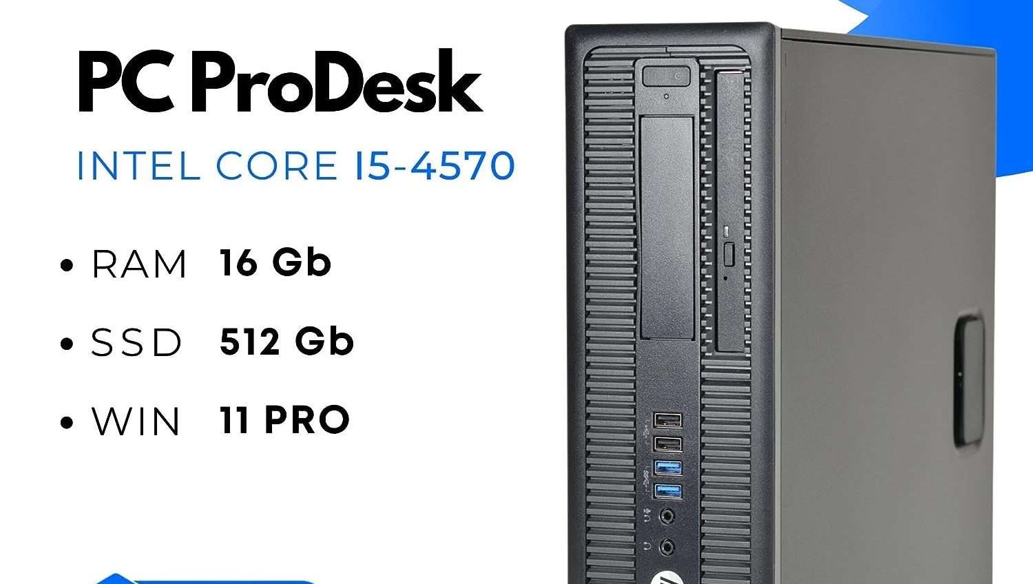 HP ProDesk con Windows 11 Pro e Intel i5-4570 ad un prezzo straordinario: su Amazon a soli 115€ HP ProDesk con Windows 11 Pro e Intel i5-4570 ad un prezzo straordinario: su Amazon a soli 115€