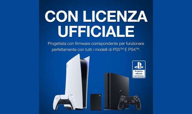 Hard disk esterno licenza ufficiale ps4 ps5