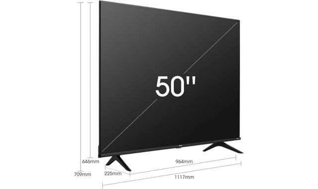 Misure smart TV 50 pollici