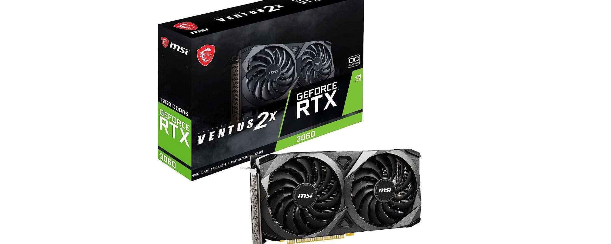 NVIDIA RTX 3060 da 12 GB: ora in offerta a 289€ è un BEST BUY