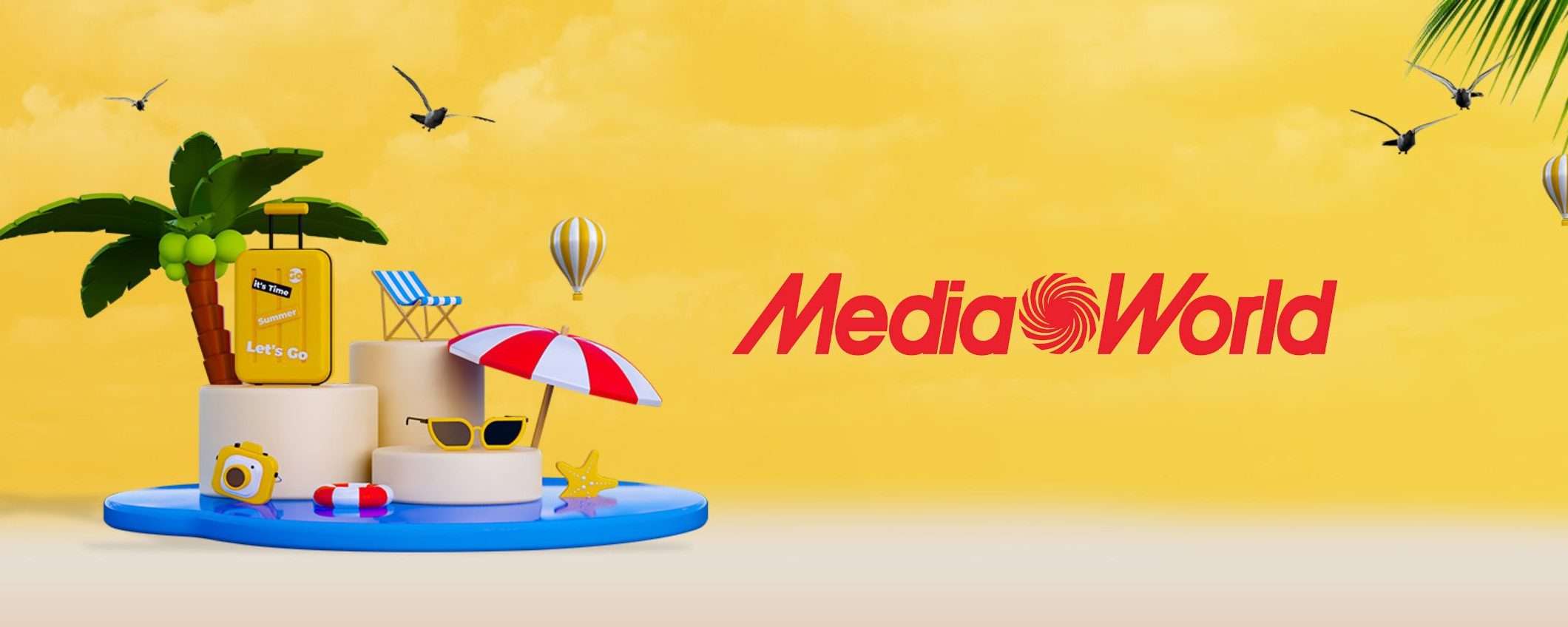 Let's Go Summer: al via le offerte estive di Mediaworld su centinaia di prodotti Let's Go Summer: al via le offerte estive di Mediaworld su centinaia di prodotti