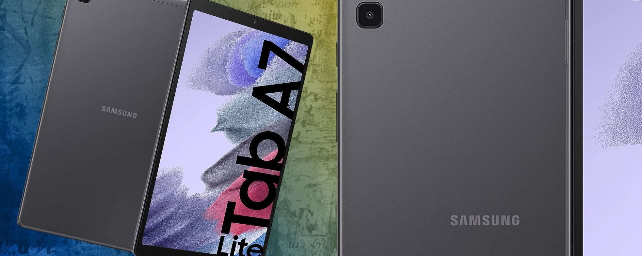Samsung Galaxy Tab A7 Lite a 99€: tablet PERFETTO, sconto ESAGERATO (-42%) Samsung Galaxy Tab A7 Lite a 99€: tablet PERFETTO, sconto ESAGERATO (-42%)