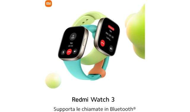 Xiaomi Redmi Watch 3 chiamate bluetooth