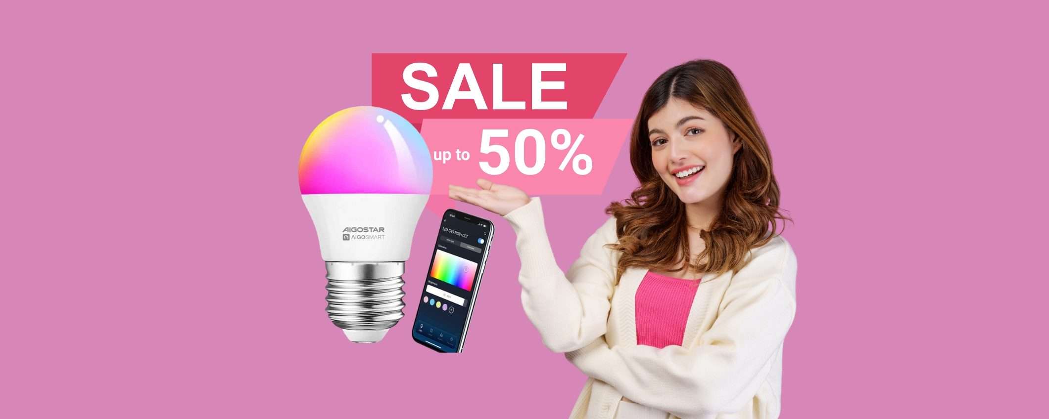 Aigostar: lampadina smart Alexa/Google Home al 50% su Amazon Aigostar: lampadina smart Alexa/Google Home al 50% su Amazon