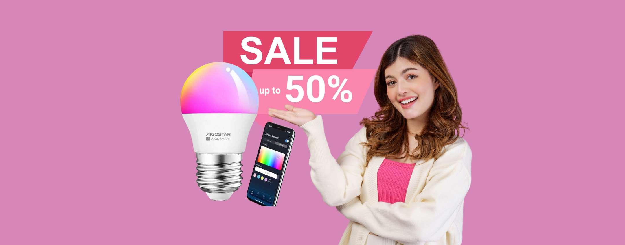 Aigostar: lampadina smart Alexa/Google Home al 50% su