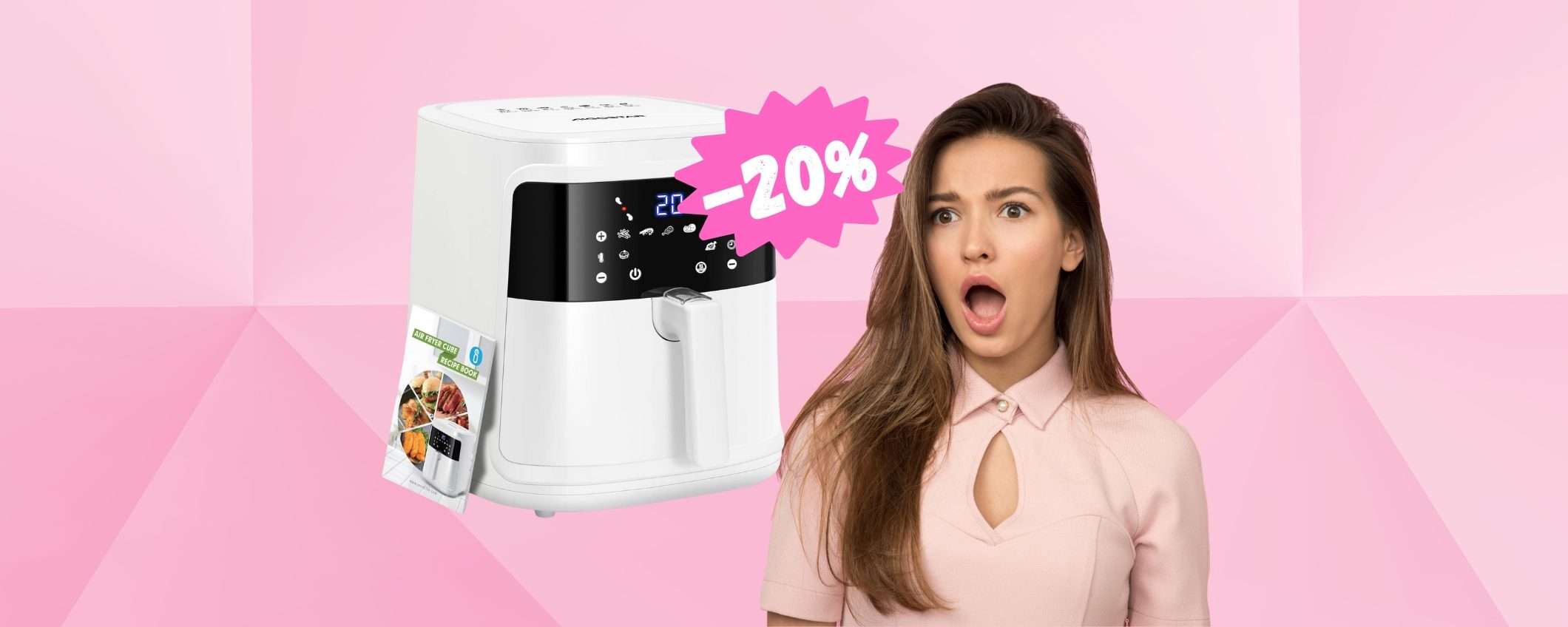 Aigostar White Cube: friggitrice ad aria da 7L a MENO di 80€ Aigostar White Cube: friggitrice ad aria da 7L a MENO di 80€