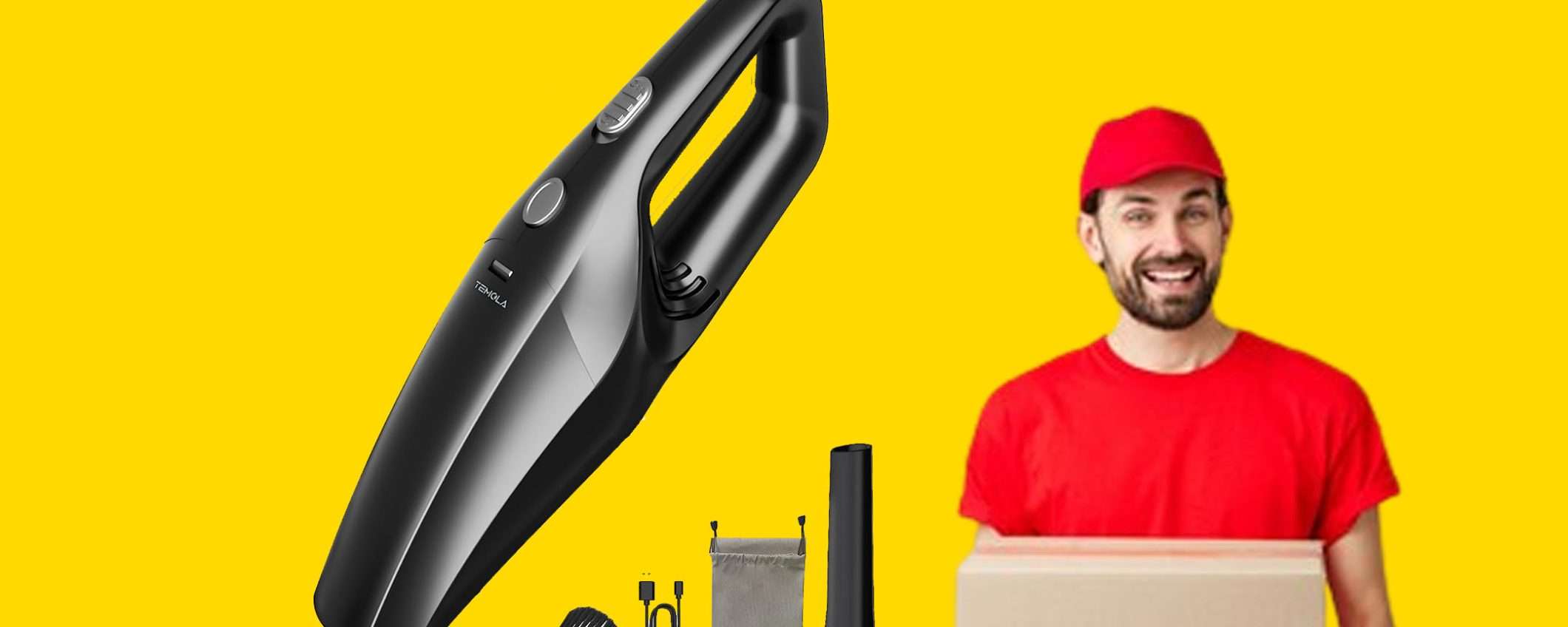 Aspirabriciole senza fili leggero e potente a meno di 20€: sconto TOP (-33%) Aspirabriciole senza fili leggero e potente a meno di 20€: sconto TOP (-33%)