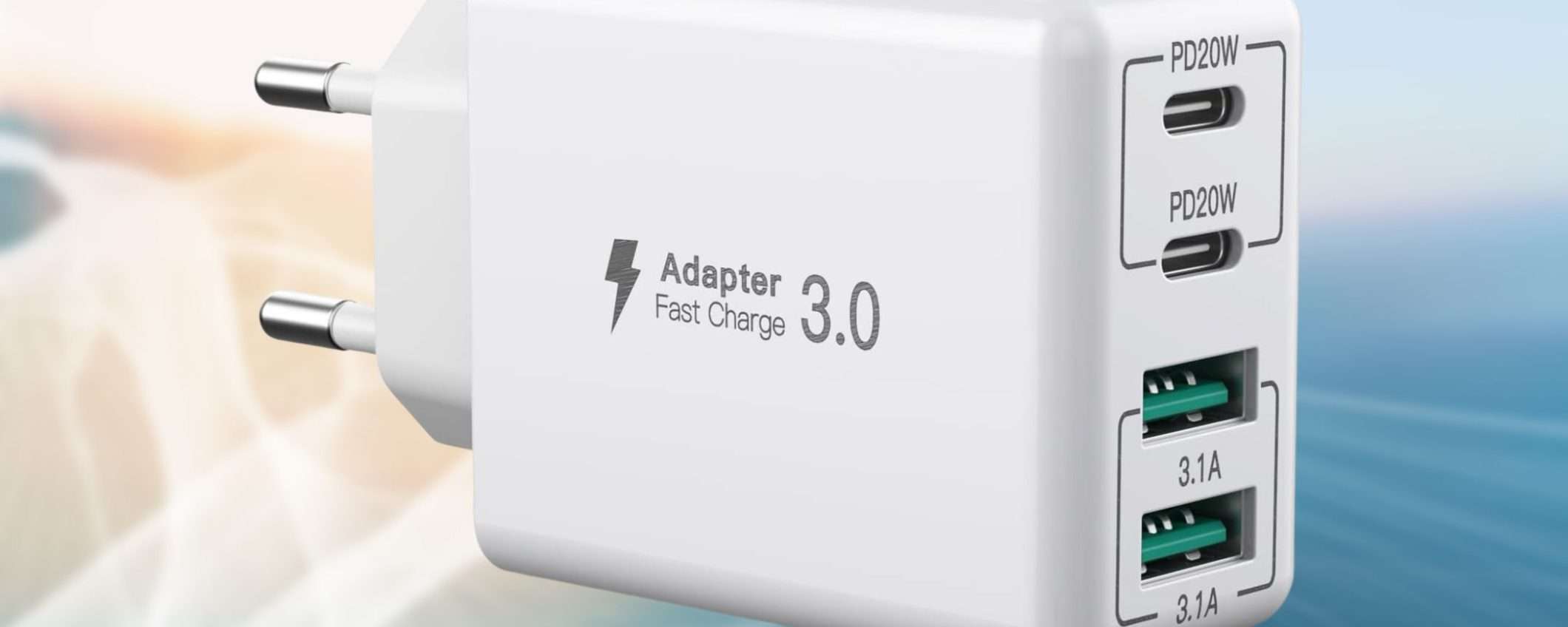 Spettacolare caricatore 40W 4 in 1 (quasi) GRATIS su Amazon: bastano 11€ Spettacolare caricatore 40W 4 in 1 (quasi) GRATIS su Amazon: bastano 11€