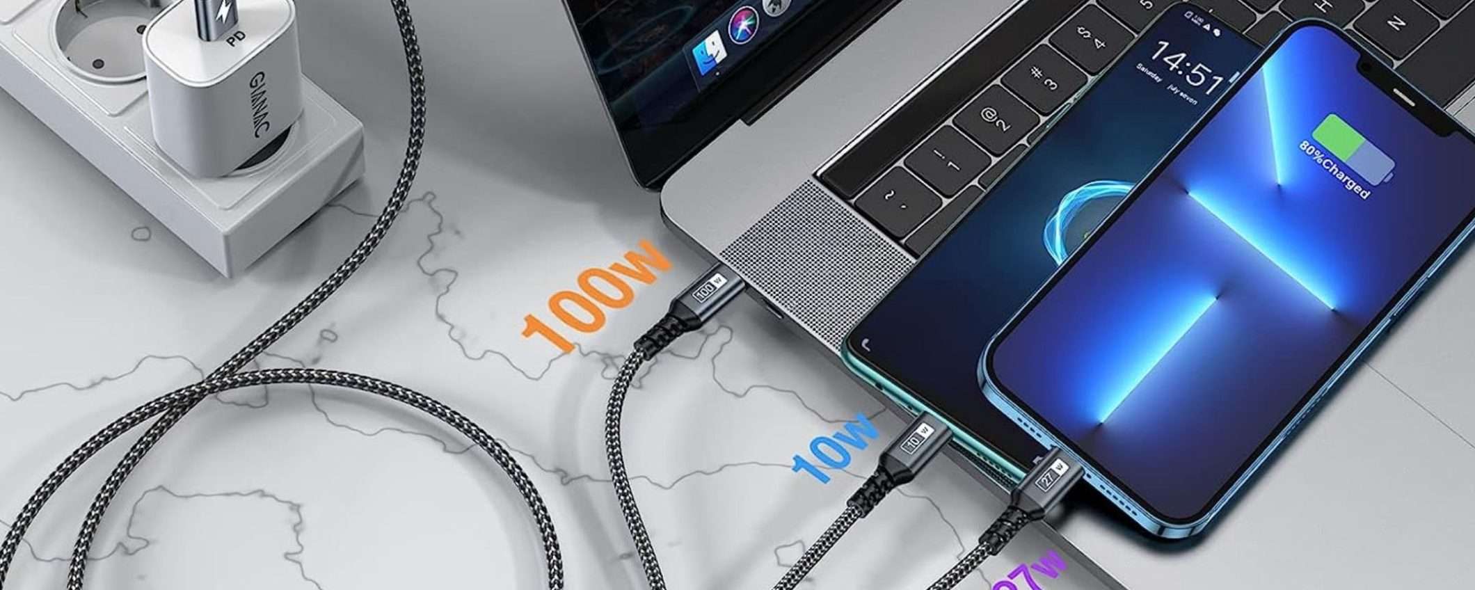 Con il cavo 3 in 1 da 100W ricarichi di TUTTO: genialata a prezzo WOW (10€) Con il cavo 3 in 1 da 100W ricarichi di TUTTO: genialata a prezzo WOW (10€)