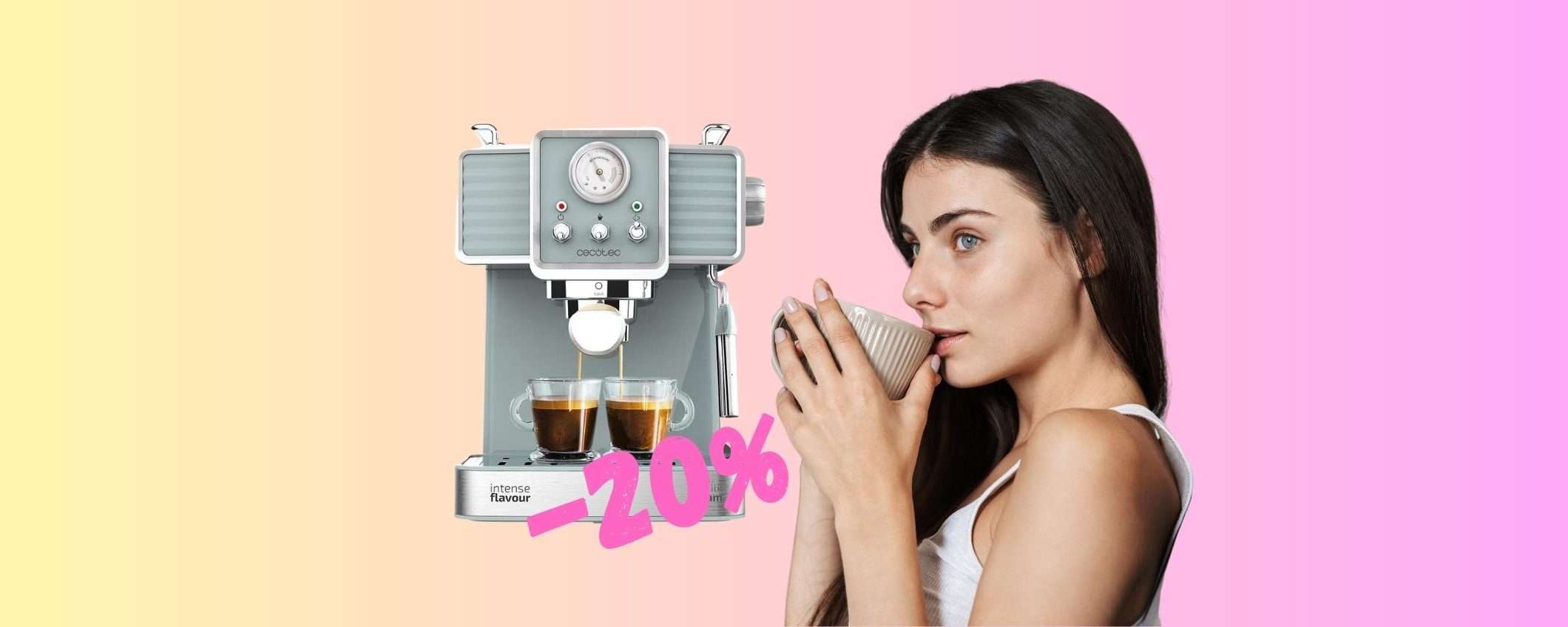Cecotec Express Power: macchina per caffè e cappuccio FAVOLOSA (-20%) Cecotec Express Power: macchina per caffè e cappuccio FAVOLOSA (-20%)