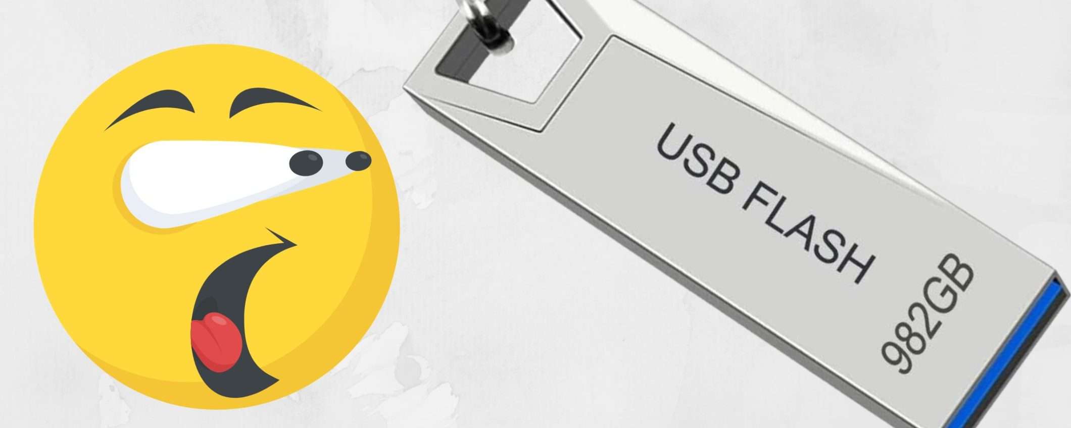 Chiavetta USB da 982GB a prezzo SBRICIOLATO su Amazon (15€)