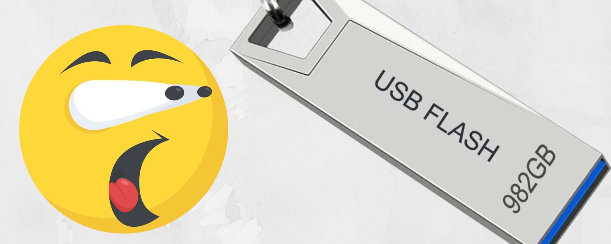 Chiavetta USB da 982GB a prezzo SBRICIOLATO su Amazon (15€) Chiavetta USB da 982GB a prezzo SBRICIOLATO su Amazon (15€)