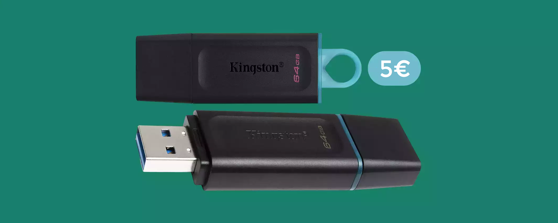 Chiavetta USB 64GB: è velocissima e bastano solo 5€ per averla Chiavetta USB 64GB: è velocissima e bastano solo 5€ per averla