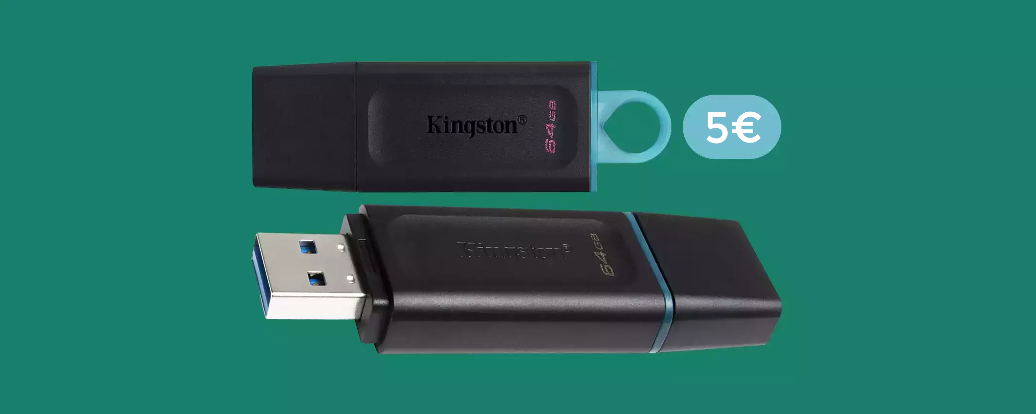 Chiavetta USB 64GB: è velocissima e bastano solo 5€ per averla