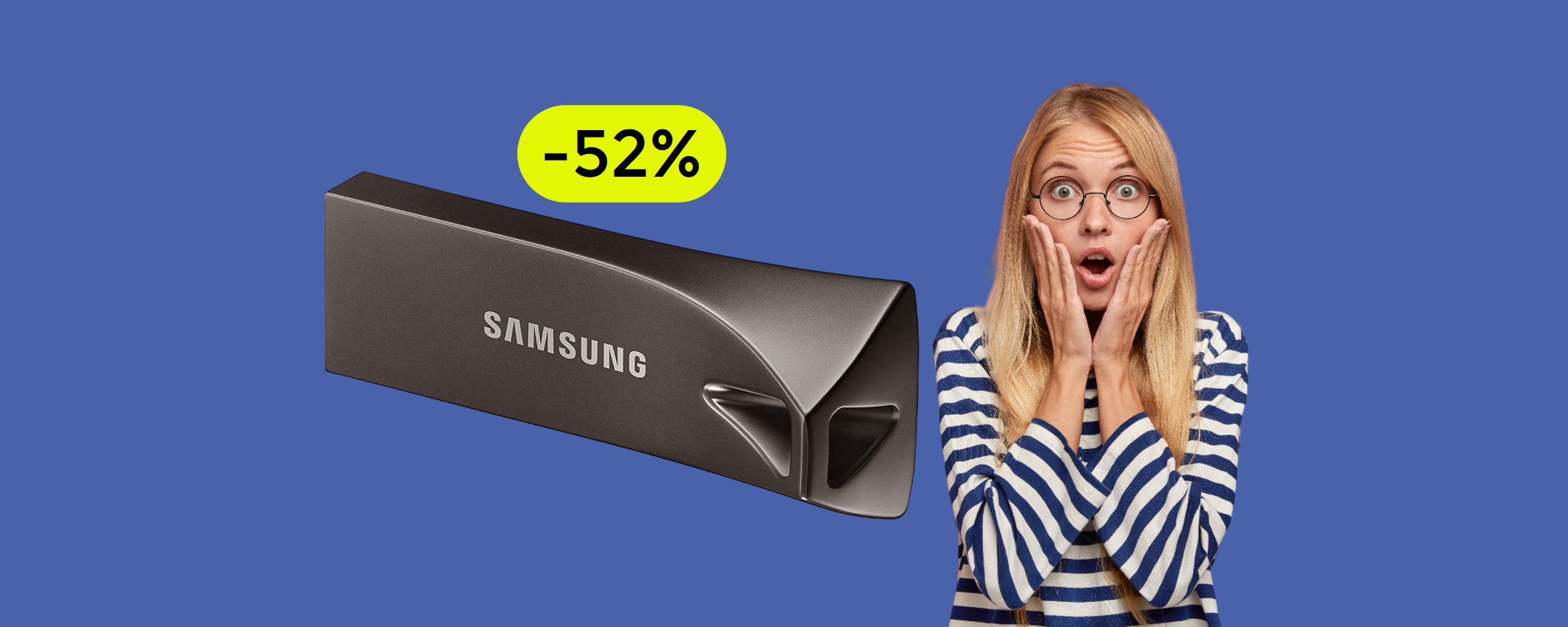 Chiavetta USB 256GB a meno di METÀ PREZZO: bastano 34€