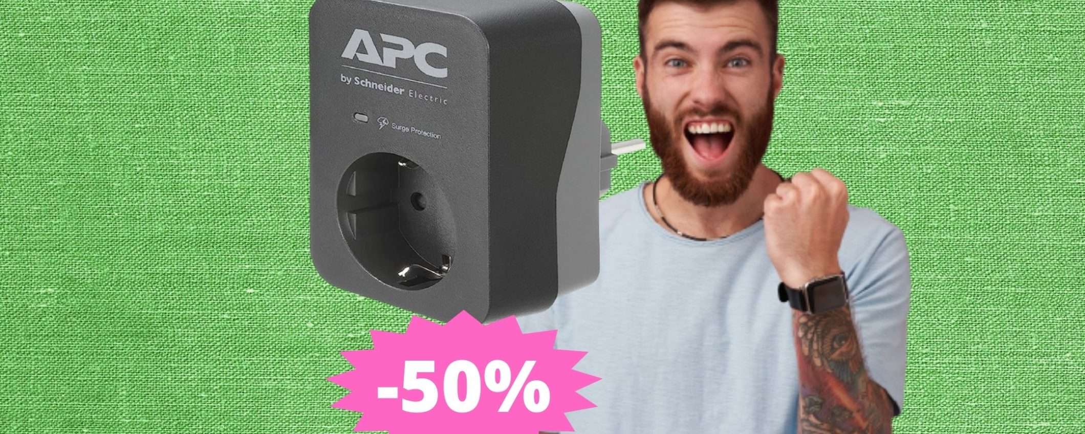 Adattatore Presa con Protezione APC: sicurezza in MEGA sconto Adattatore Presa con Protezione APC: sicurezza in MEGA sconto