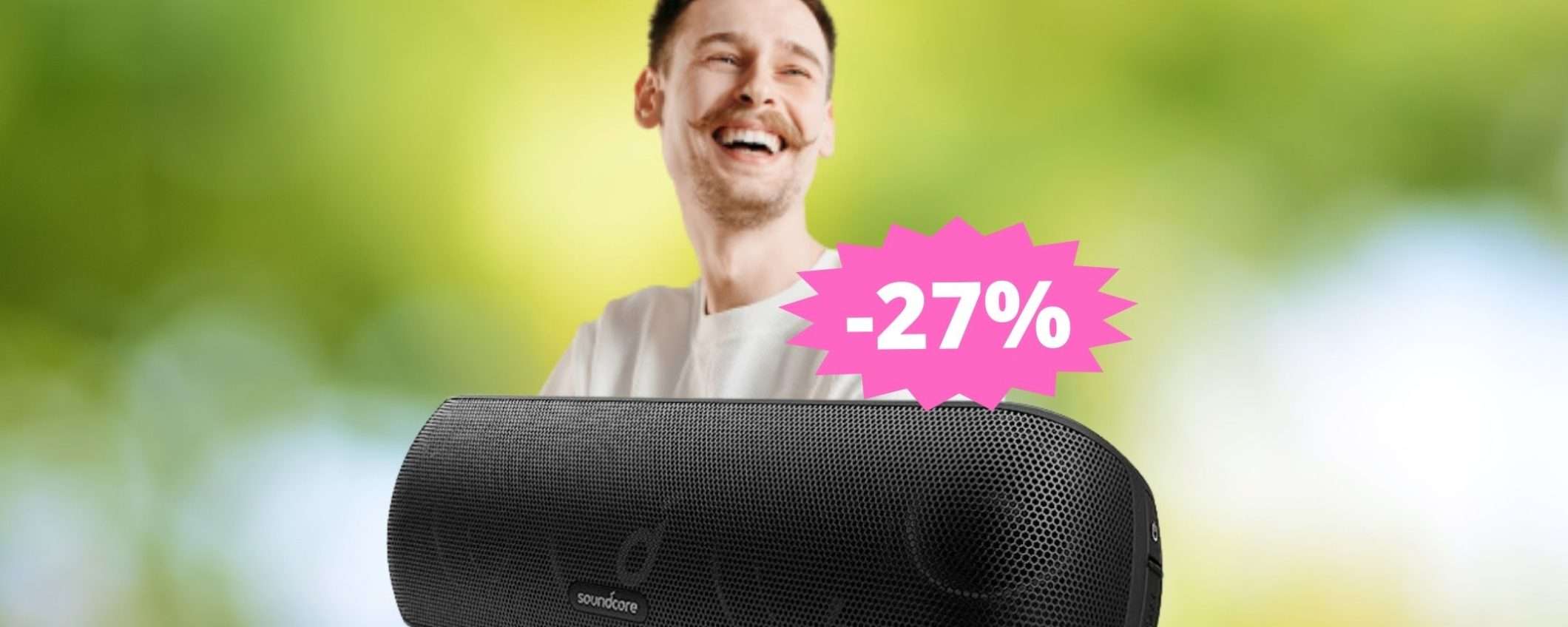 Altoparlante Bluetooth Soundcore: risparmia subito il 27% su Amazon