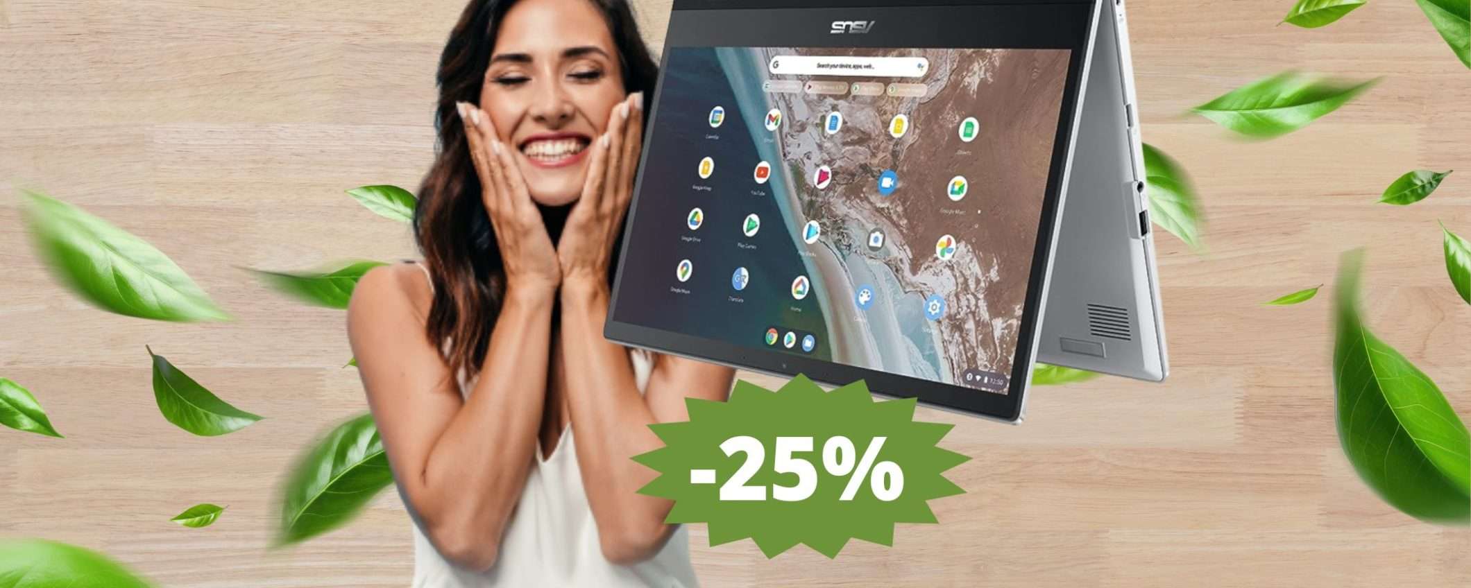 ASUS Chromebook Flip CX1: eccezionale OFFERTA del 25% ASUS Chromebook Flip CX1: eccezionale OFFERTA del 25%