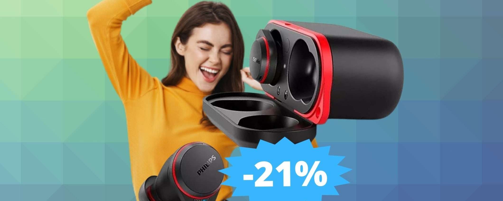 Philips Cuffie Sportive True Wireless: un AFFARE da non perdere Philips Cuffie Sportive True Wireless: un AFFARE da non perdere