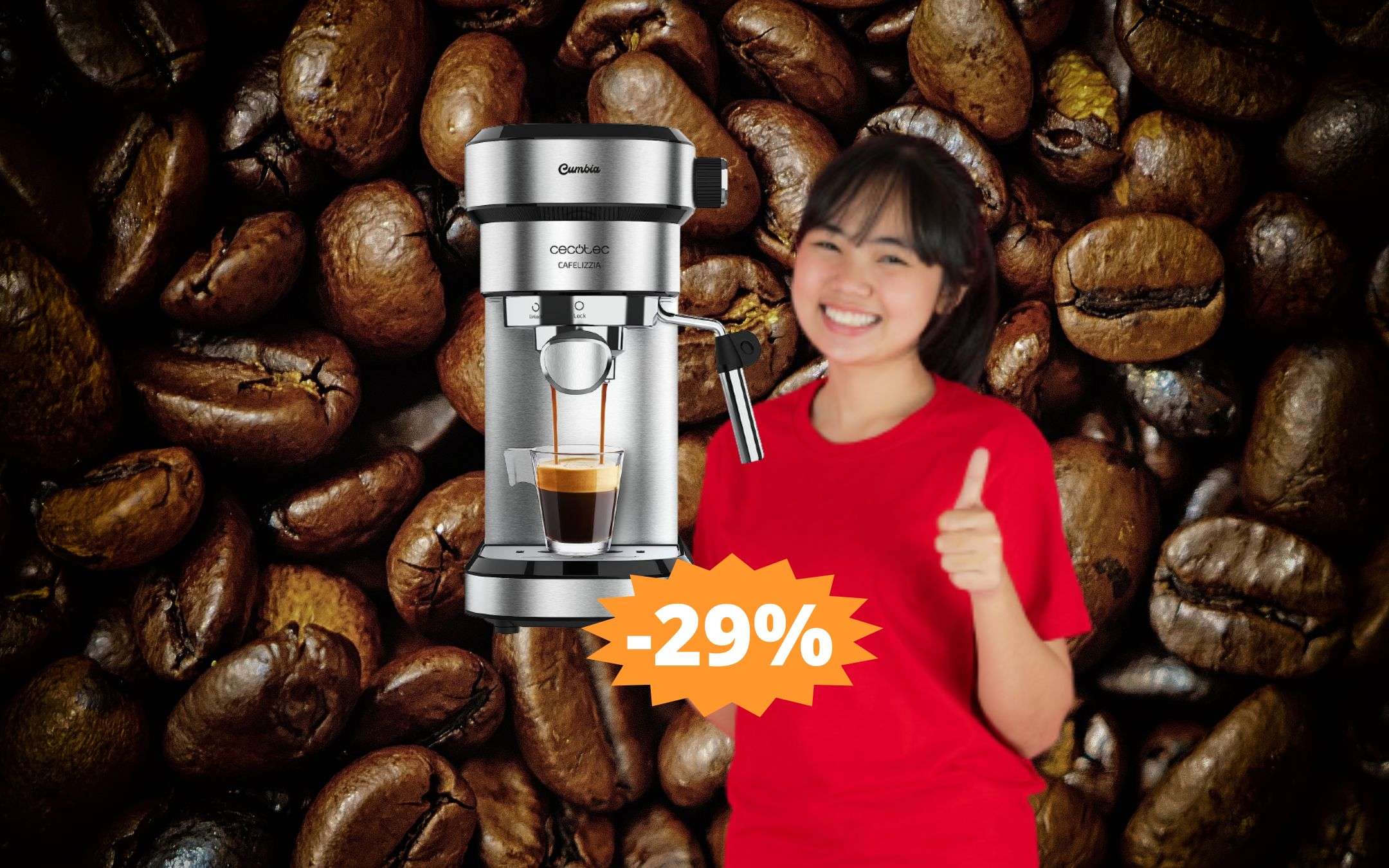 Cecotec Cafelizzia: caffettiera premium in SUPER sconto