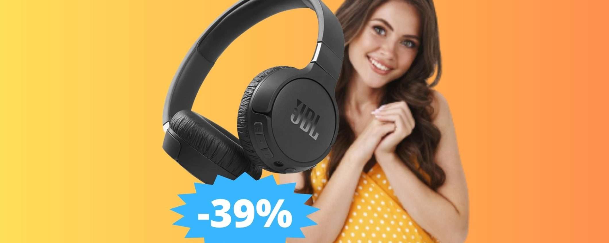 Cuffie JBL Tune: alta qualità in MEGA sconto su Amazon (-39%) Cuffie JBL Tune: alta qualità in MEGA sconto su Amazon (-39%)