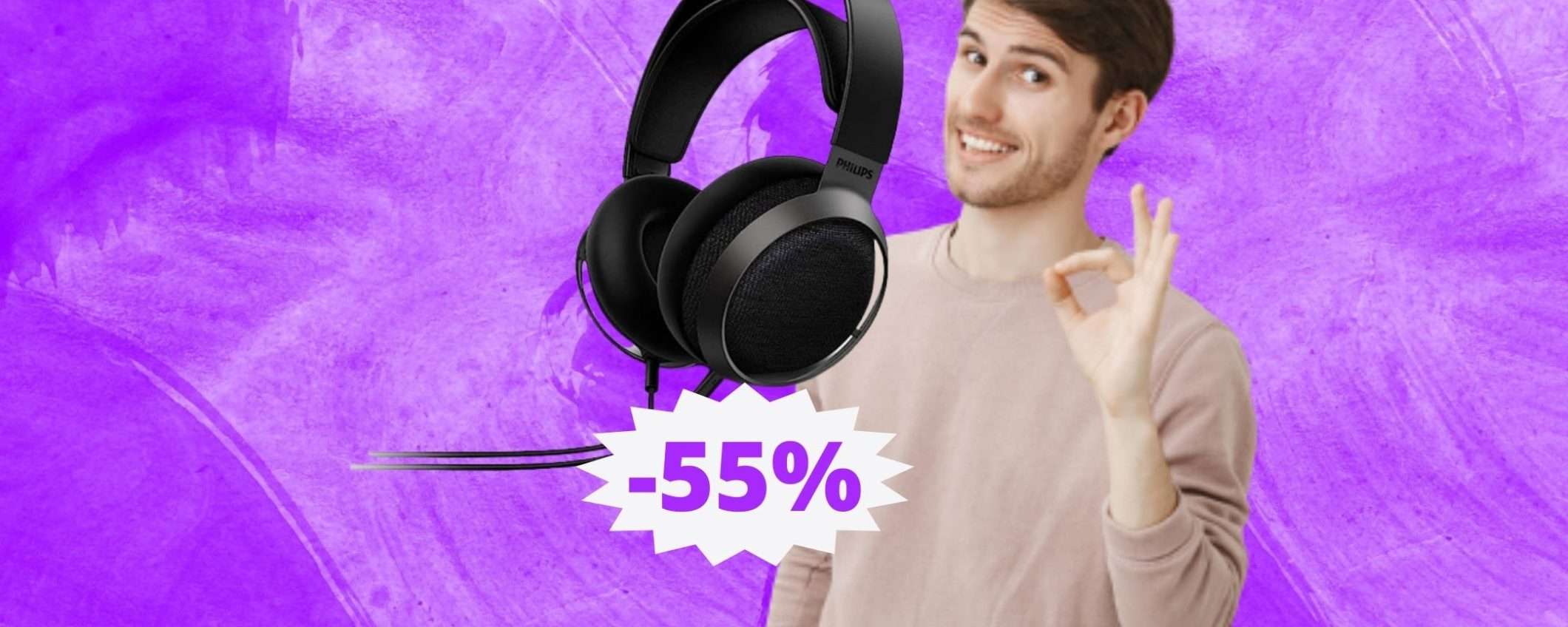 Cuffie PHILIPS Fidelio X3/00: sconto FOLLE del 55% su Amazon Cuffie PHILIPS Fidelio X3/00: sconto FOLLE del 55% su Amazon