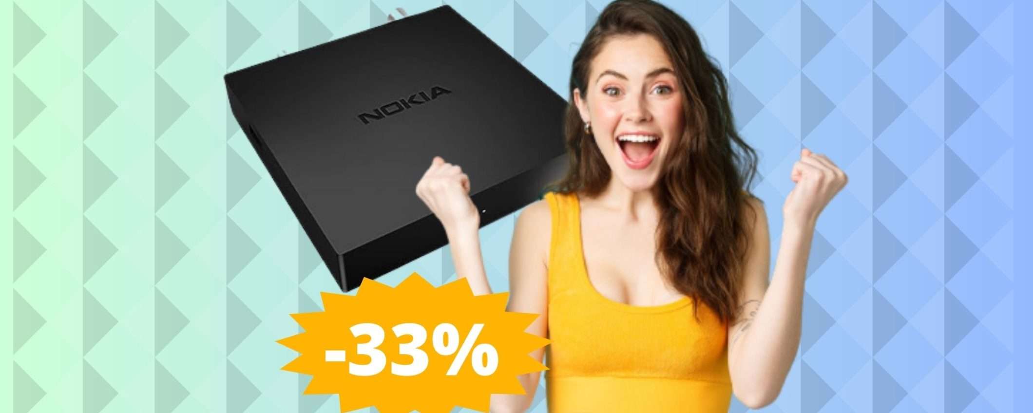 Decoder DVB-T2 Nokia: su Amazon ritorna in grande sconto (-33%)
