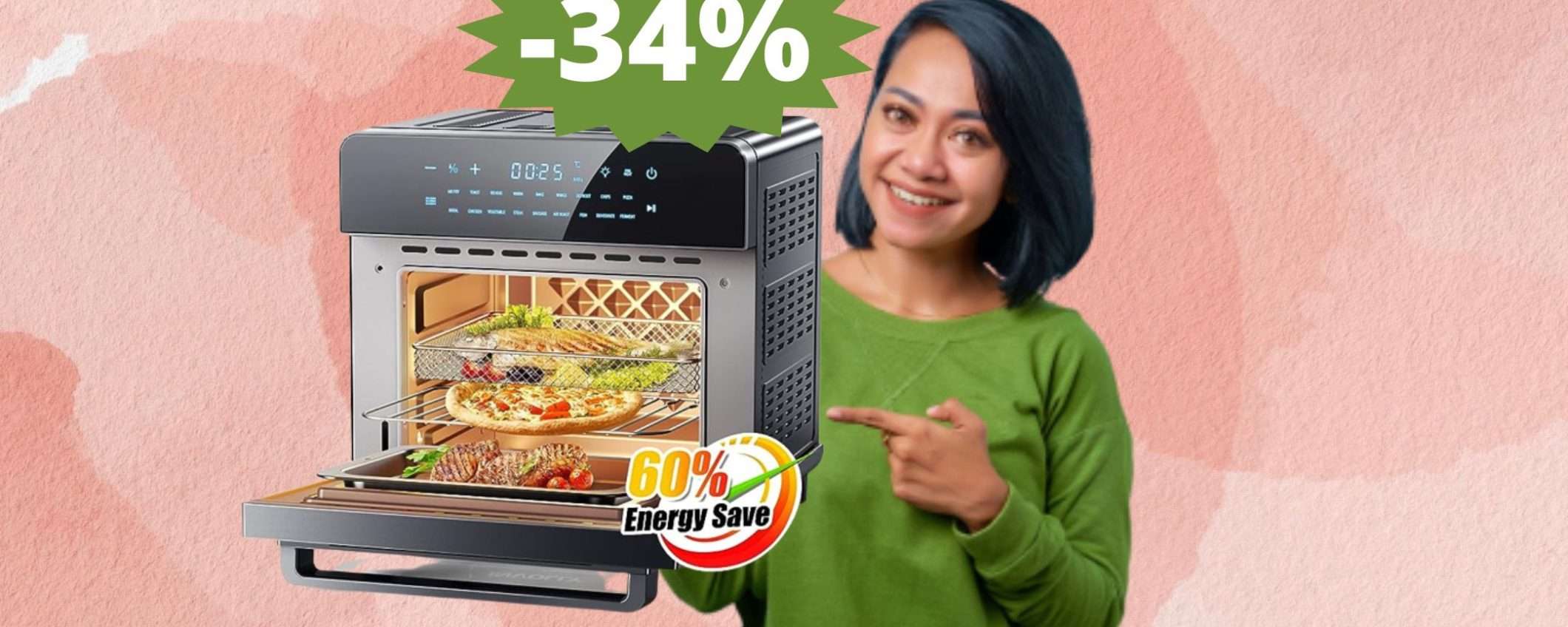Friggitrice ad aria: imperdibile SCONTO su Amazon Friggitrice ad aria: imperdibile SCONTO su Amazon