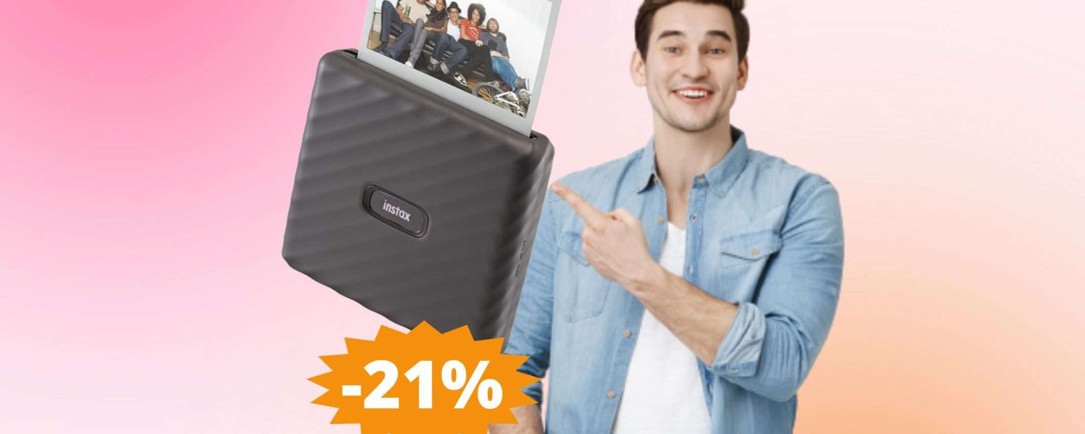 Fujifilm Instax Link WIDE: stampante da smartphone in SCONTO Fujifilm Instax Link WIDE: stampante da smartphone in SCONTO