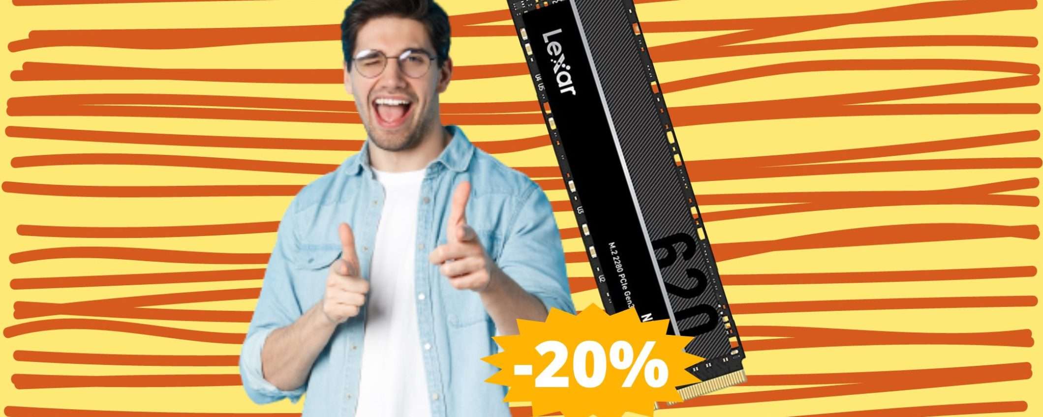 SSD interno Lexar NM620 da 1TB: un'OCCASIONE da non perdere SSD interno Lexar NM620 da 1TB: un'OCCASIONE da non perdere