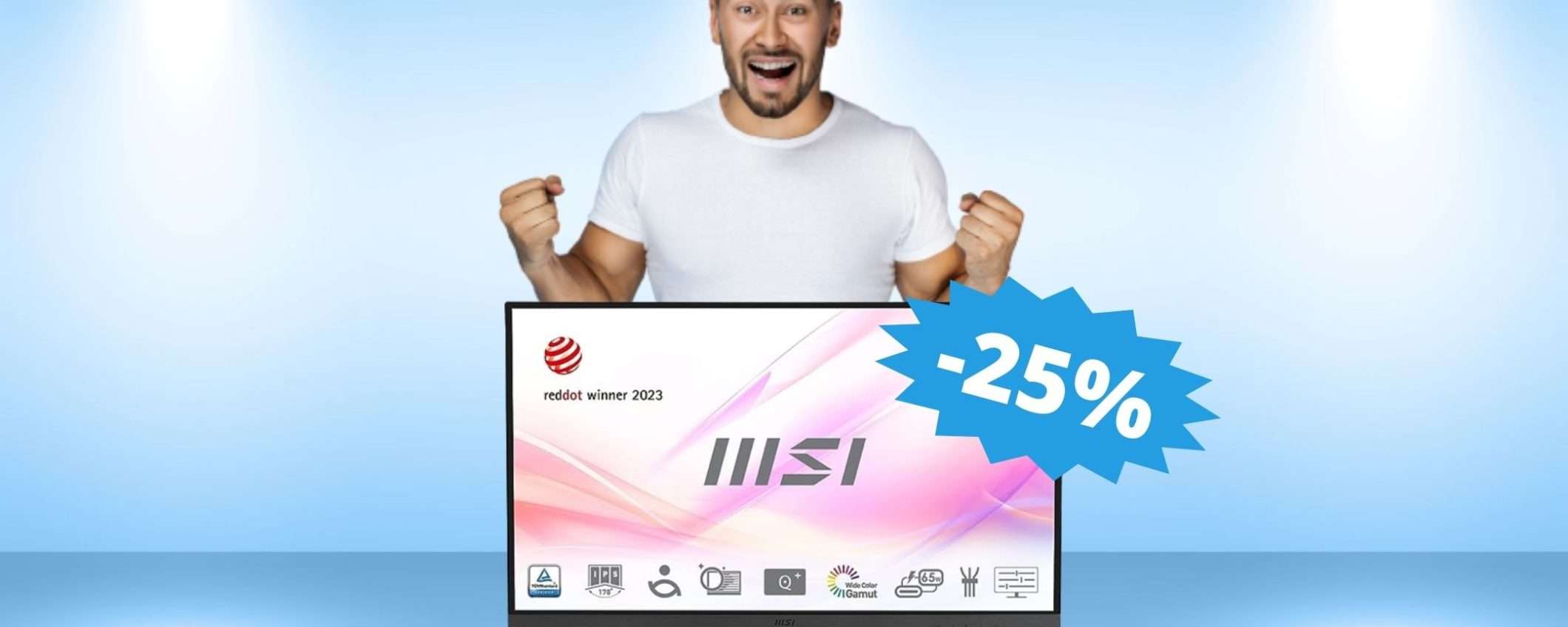 Monitor MSI Modern: SUPER sconto su Amazon (-25%) Monitor MSI Modern: SUPER sconto su Amazon (-25%)
